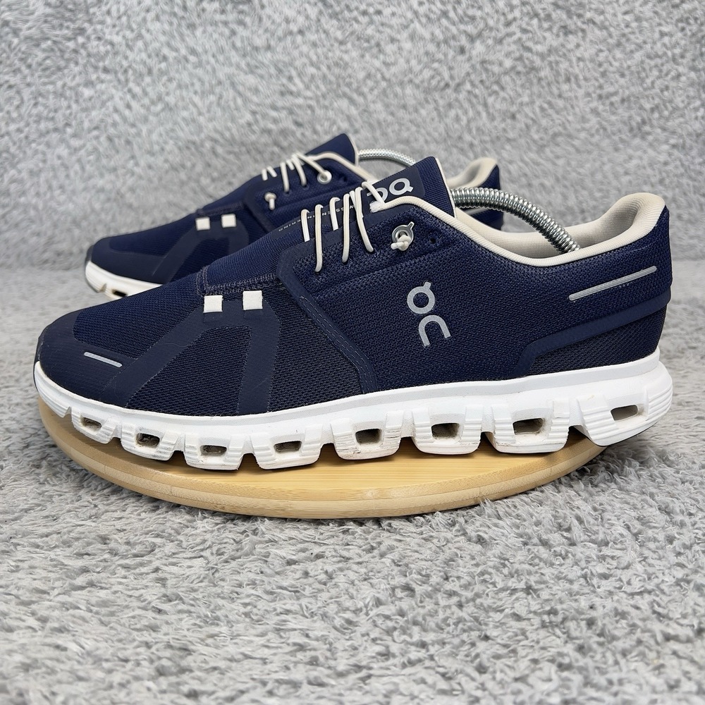 On Running Shoes Mens Size 10.5 Blue Swiss Engineering Mesh Sneakers Athletic